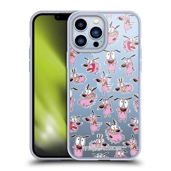 Courage The Cowardly Dog Graphics Pattern Soft Gel Case for Apple iPhone 13 Pro Max & MagSafe