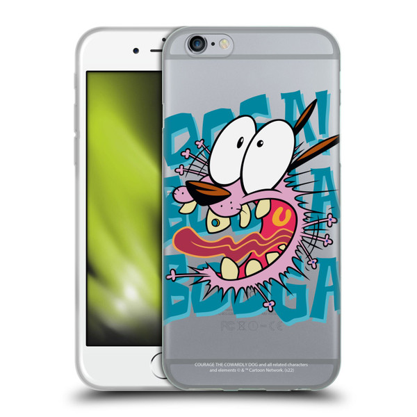 Courage The Cowardly Dog Graphics Spooked Soft Gel Case for Apple iPhone 6 / iPhone 6s