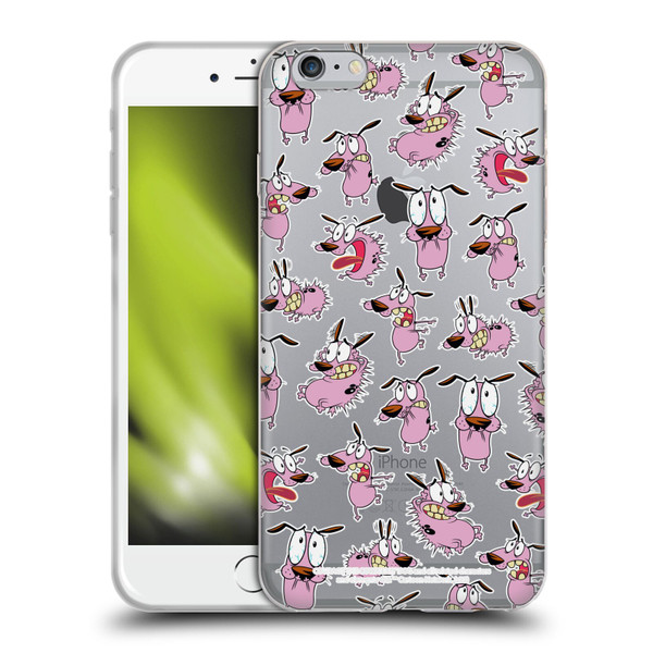Courage The Cowardly Dog Graphics Pattern Soft Gel Case for Apple iPhone 6 Plus / iPhone 6s Plus