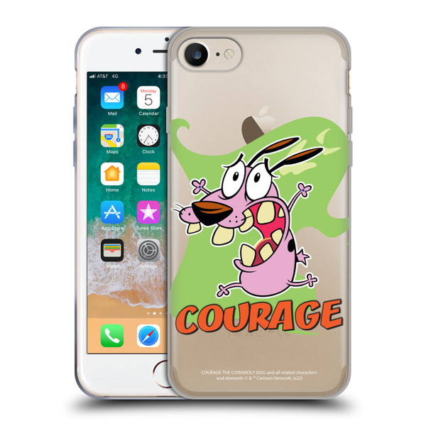 Courage The Cowardly Dog Graphics Character Art Soft Gel Case for Apple iPhone 7 / 8 / SE 2020 & 2022