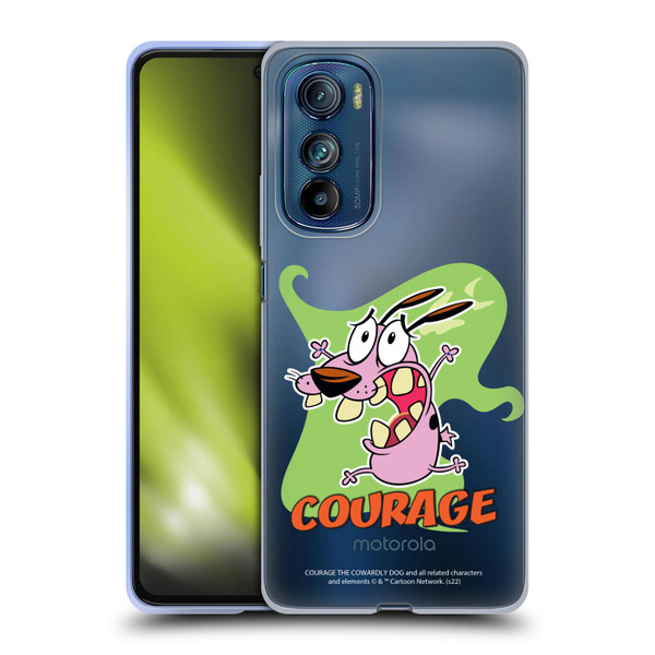 Courage The Cowardly Dog Graphics Character Art Soft Gel Case for Motorola Edge 30
