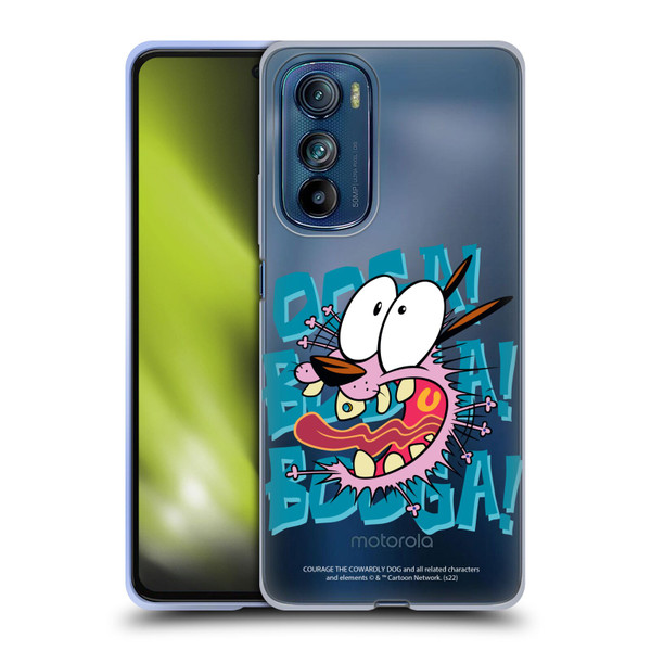Courage The Cowardly Dog Graphics Spooked Soft Gel Case for Motorola Edge 30