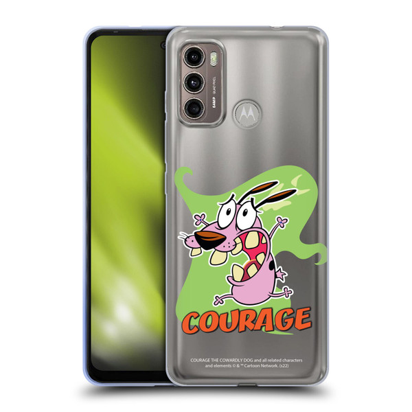 Courage The Cowardly Dog Graphics Character Art Soft Gel Case for Motorola Moto G60 / Moto G40 Fusion
