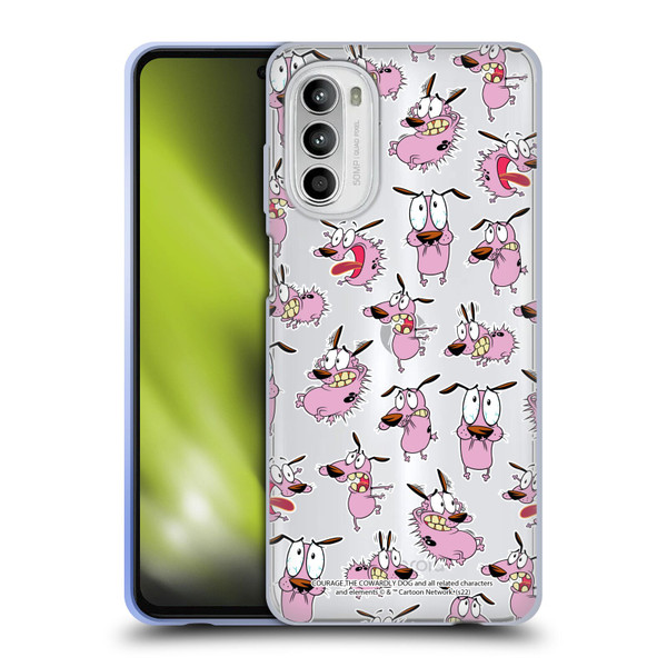 Courage The Cowardly Dog Graphics Pattern Soft Gel Case for Motorola Moto G52