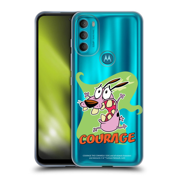 Courage The Cowardly Dog Graphics Character Art Soft Gel Case for Motorola Moto G71 5G