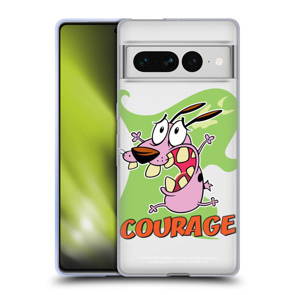 Courage The Cowardly Dog Graphics Character Art Soft Gel Case for Google Pixel 7 Pro