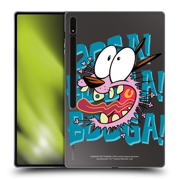 Courage The Cowardly Dog Graphics Spooked Soft Gel Case for Samsung Galaxy Tab S8 Ultra