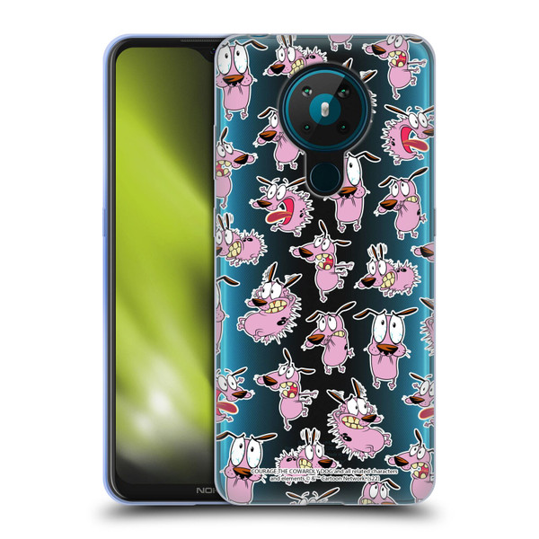Courage The Cowardly Dog Graphics Pattern Soft Gel Case for Nokia 5.3