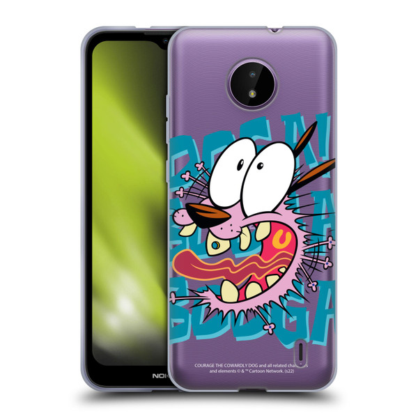 Courage The Cowardly Dog Graphics Spooked Soft Gel Case for Nokia C10 / C20