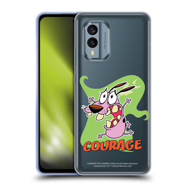 Courage The Cowardly Dog Graphics Character Art Soft Gel Case for Nokia X30