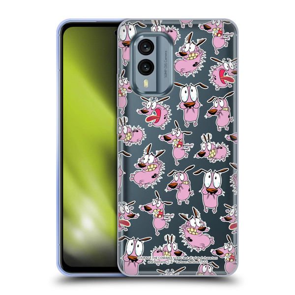 Courage The Cowardly Dog Graphics Pattern Soft Gel Case for Nokia X30