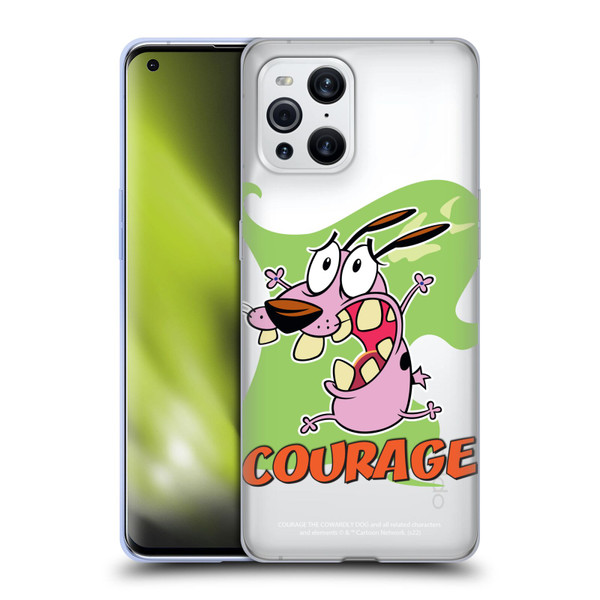 Courage The Cowardly Dog Graphics Character Art Soft Gel Case for OPPO Find X3 / Pro