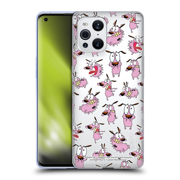 Courage The Cowardly Dog Graphics Pattern Soft Gel Case for OPPO Find X3 / Pro