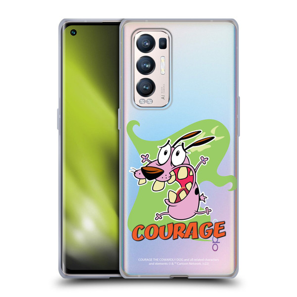 Courage The Cowardly Dog Graphics Character Art Soft Gel Case for OPPO Find X3 Neo / Reno5 Pro+ 5G
