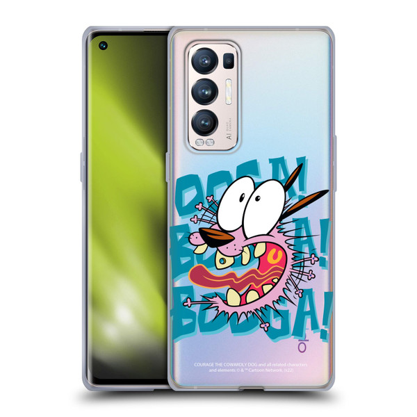 Courage The Cowardly Dog Graphics Spooked Soft Gel Case for OPPO Find X3 Neo / Reno5 Pro+ 5G