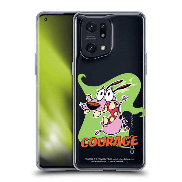 Courage The Cowardly Dog Graphics Character Art Soft Gel Case for OPPO Find X5 Pro