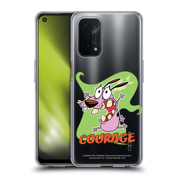 Courage The Cowardly Dog Graphics Character Art Soft Gel Case for OPPO A54 5G