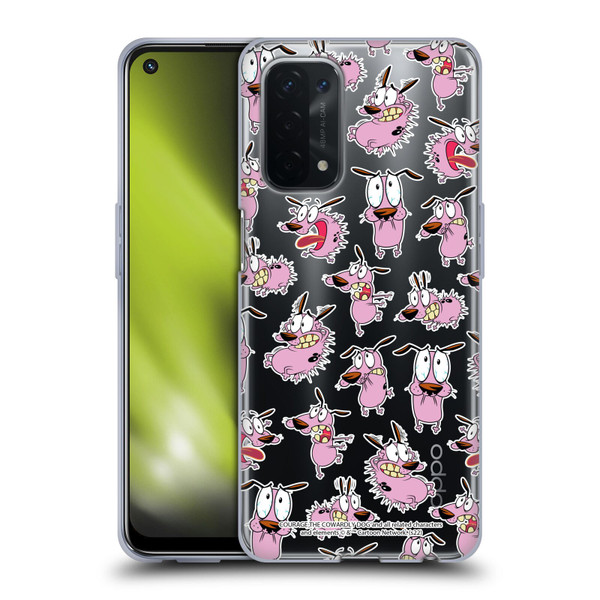 Courage The Cowardly Dog Graphics Pattern Soft Gel Case for OPPO A54 5G