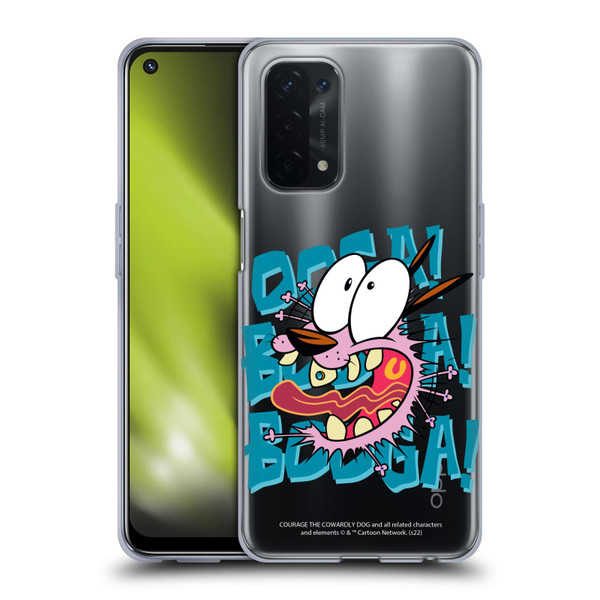 Courage The Cowardly Dog Graphics Spooked Soft Gel Case for OPPO A54 5G