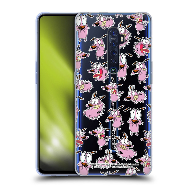 Courage The Cowardly Dog Graphics Pattern Soft Gel Case for OPPO Reno 2