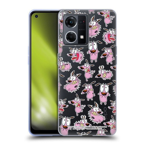 Courage The Cowardly Dog Graphics Pattern Soft Gel Case for OPPO Reno8 4G