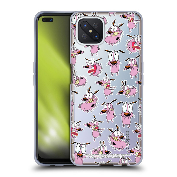 Courage The Cowardly Dog Graphics Pattern Soft Gel Case for OPPO Reno4 Z 5G