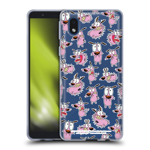 Courage The Cowardly Dog Graphics Pattern Soft Gel Case for Samsung Galaxy A01 Core (2020)