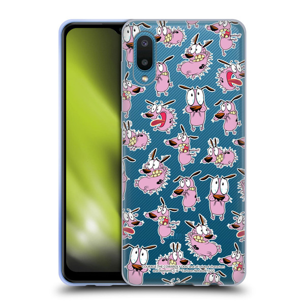 Courage The Cowardly Dog Graphics Pattern Soft Gel Case for Samsung Galaxy A02/M02 (2021)