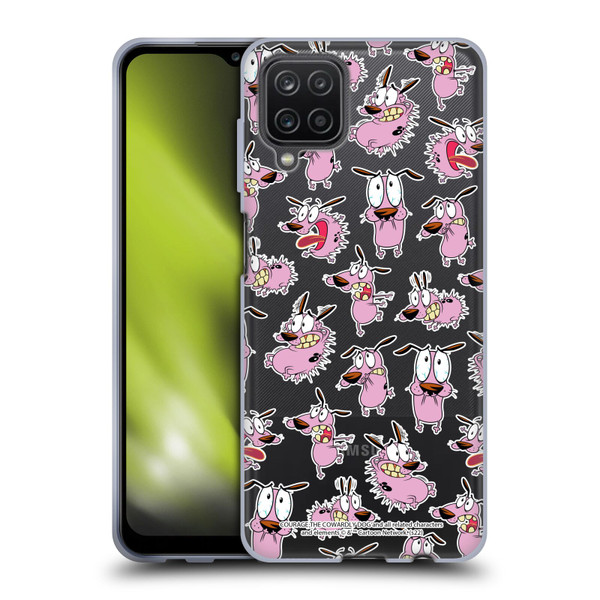 Courage The Cowardly Dog Graphics Pattern Soft Gel Case for Samsung Galaxy A12 (2020)