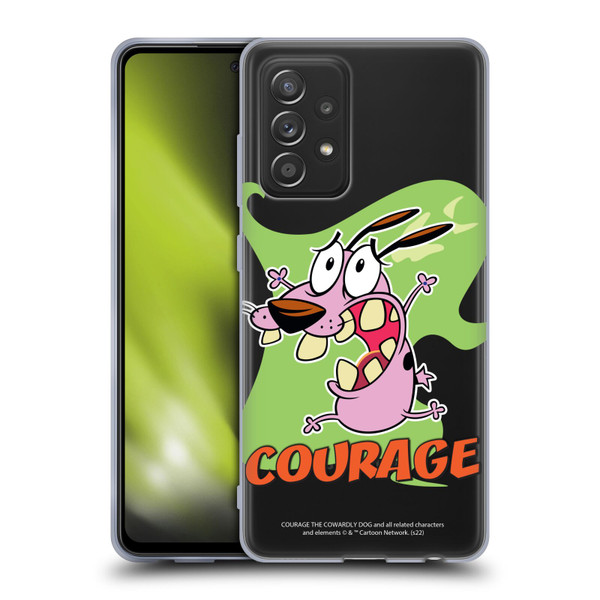Courage The Cowardly Dog Graphics Character Art Soft Gel Case for Samsung Galaxy A52 / A52s / 5G (2021)