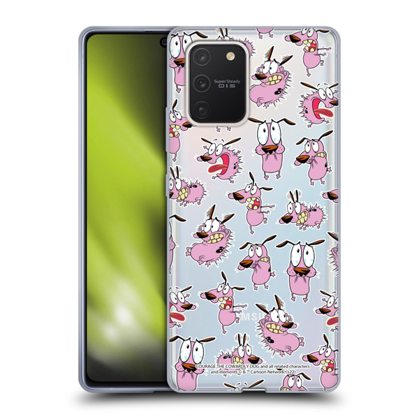 Courage The Cowardly Dog Graphics Pattern Soft Gel Case for Samsung Galaxy S10 Lite