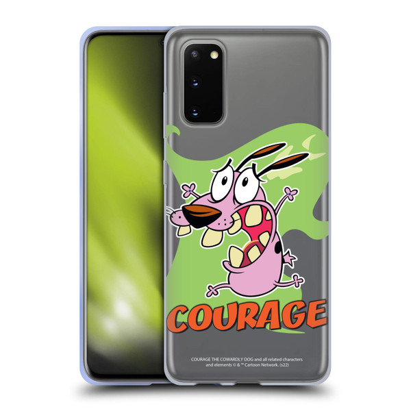 Courage The Cowardly Dog Graphics Character Art Soft Gel Case for Samsung Galaxy S20 / S20 5G