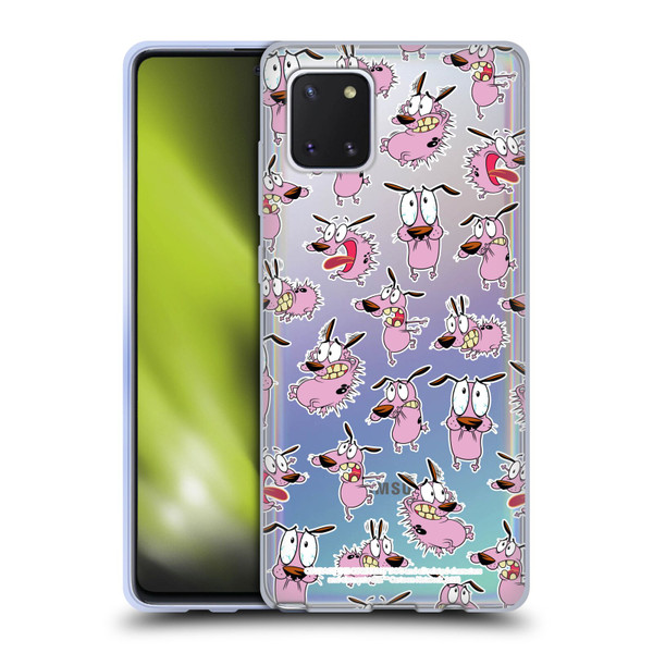 Courage The Cowardly Dog Graphics Pattern Soft Gel Case for Samsung Galaxy Note10 Lite