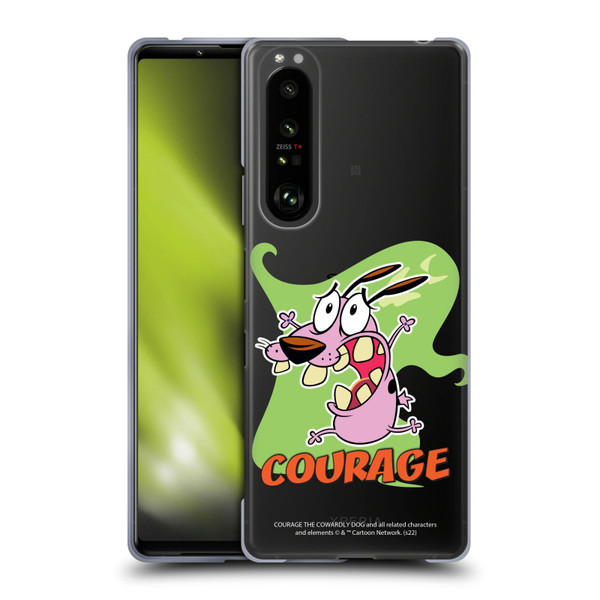 Courage The Cowardly Dog Graphics Character Art Soft Gel Case for Sony Xperia 1 III