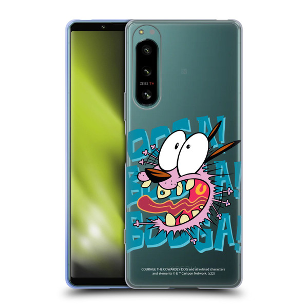 Courage The Cowardly Dog Graphics Spooked Soft Gel Case for Sony Xperia 5 IV