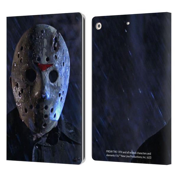 Friday the 13th: A New Beginning Graphics Jason Leather Book Wallet Case Cover For Apple iPad 10.2 2019/2020/2021