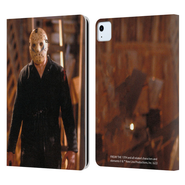 Friday the 13th: A New Beginning Graphics Jason Voorhees Leather Book Wallet Case Cover For Apple iPad Air 2020 / 2022