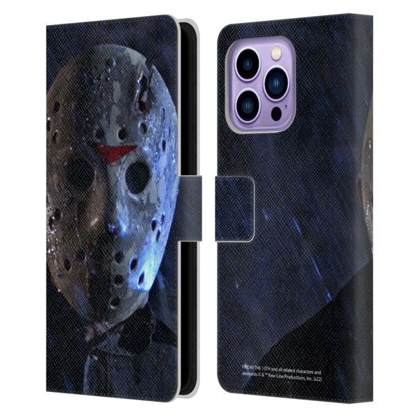 Friday the 13th: A New Beginning Graphics Jason Leather Book Wallet Case Cover For Apple iPhone 14 Pro Max