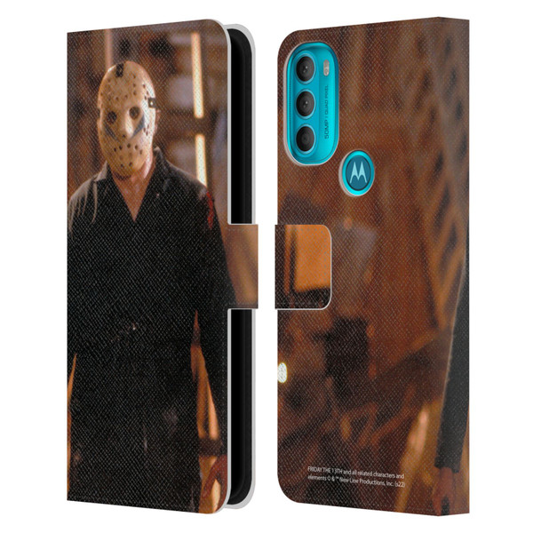 Friday the 13th: A New Beginning Graphics Jason Voorhees Leather Book Wallet Case Cover For Motorola Moto G71 5G