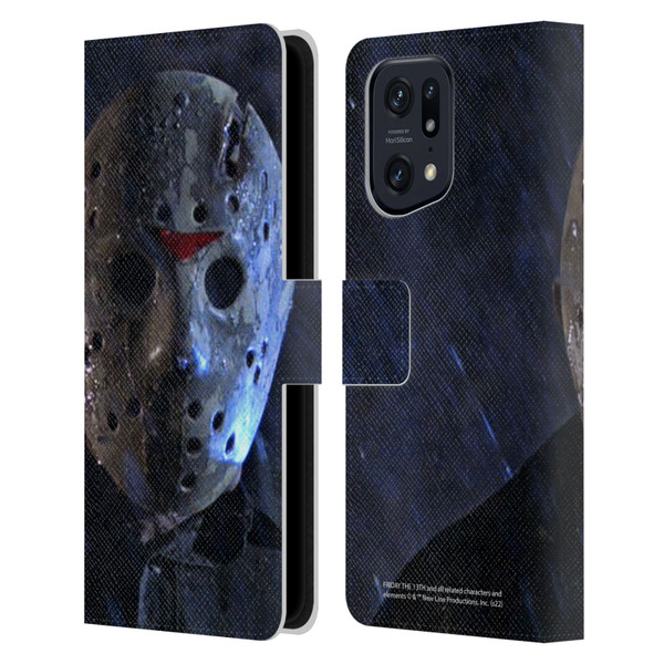 Friday the 13th: A New Beginning Graphics Jason Leather Book Wallet Case Cover For OPPO Find X5 Pro
