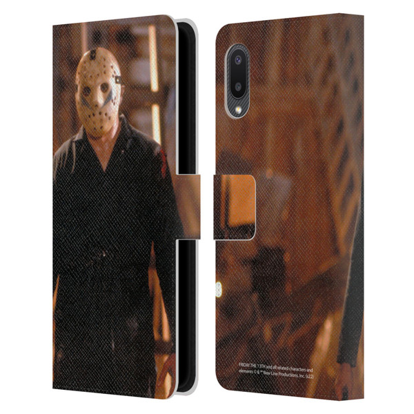 Friday the 13th: A New Beginning Graphics Jason Voorhees Leather Book Wallet Case Cover For Samsung Galaxy A02/M02 (2021)