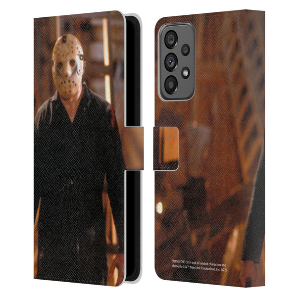 Friday the 13th: A New Beginning Graphics Jason Voorhees Leather Book Wallet Case Cover For Samsung Galaxy A73 5G (2022)