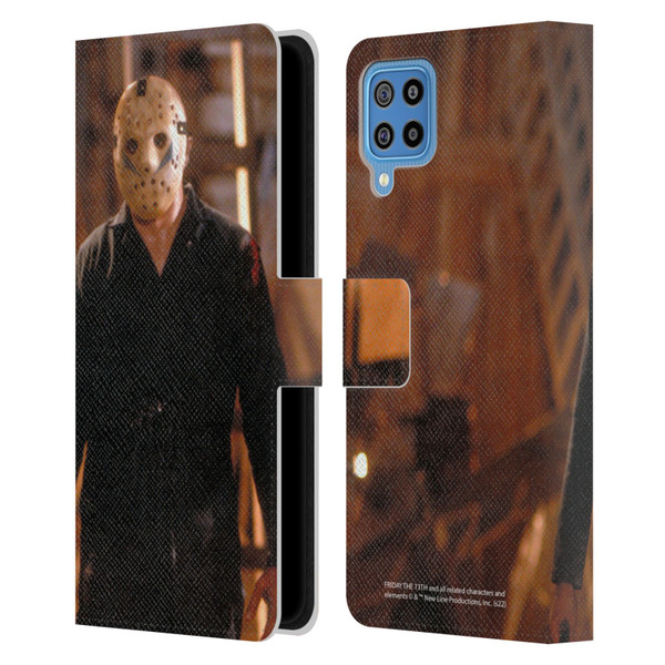 Friday the 13th: A New Beginning Graphics Jason Voorhees Leather Book Wallet Case Cover For Samsung Galaxy F22 (2021)