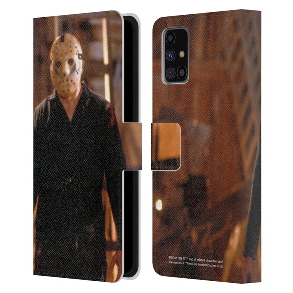 Friday the 13th: A New Beginning Graphics Jason Voorhees Leather Book Wallet Case Cover For Samsung Galaxy M31s (2020)