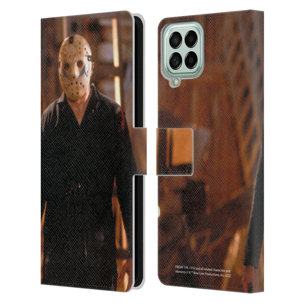 Friday the 13th: A New Beginning Graphics Jason Voorhees Leather Book Wallet Case Cover For Samsung Galaxy M33 (2022)