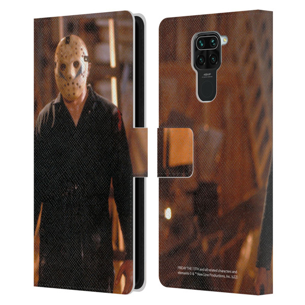 Friday the 13th: A New Beginning Graphics Jason Voorhees Leather Book Wallet Case Cover For Xiaomi Redmi Note 9 / Redmi 10X 4G