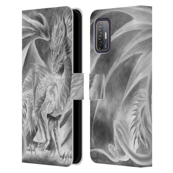 Ruth Thompson Dragons Silver Ice Leather Book Wallet Case Cover For HTC Desire 21 Pro 5G