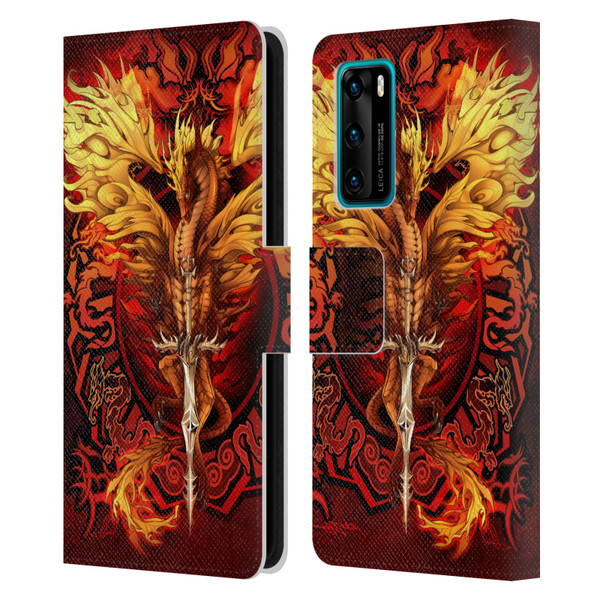 Ruth Thompson Dragons Flameblade Leather Book Wallet Case Cover For Huawei P40 5G