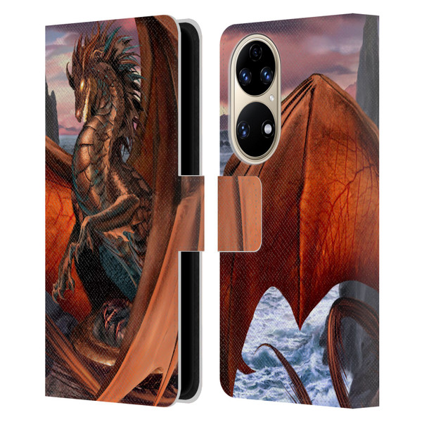 Ruth Thompson Dragons Coppervein Leather Book Wallet Case Cover For Huawei P50