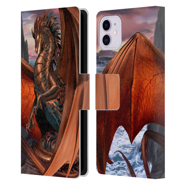Ruth Thompson Dragons Coppervein Leather Book Wallet Case Cover For Apple iPhone 11